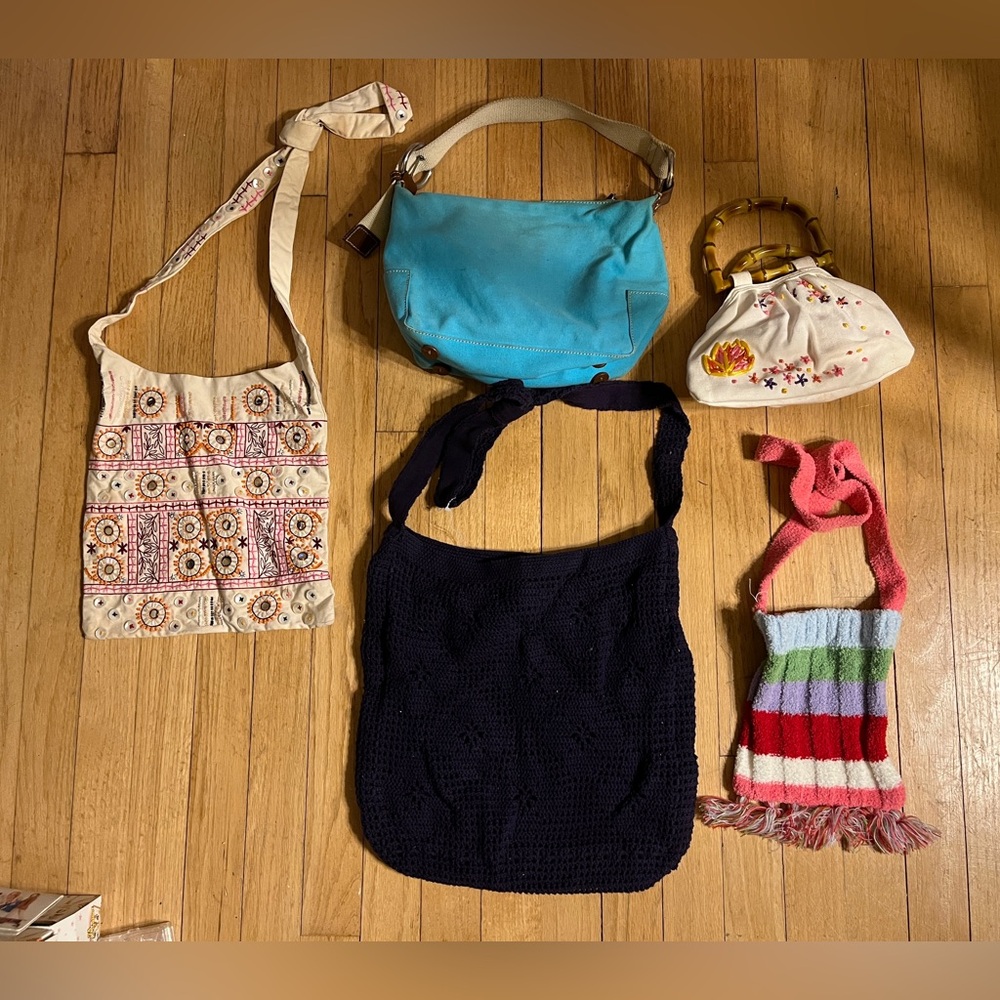 vintage y2k(5)Gap bags, shoulder bag, hand bag,soft messenger bags $13 each